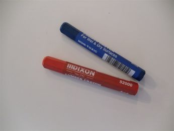 Red or Blue Lumber Crayon